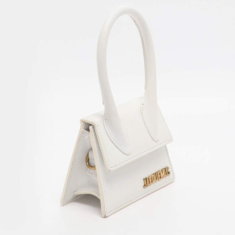 مملوكة مسبقًا Jacquemus le chiquito Micro White Leather Clutch