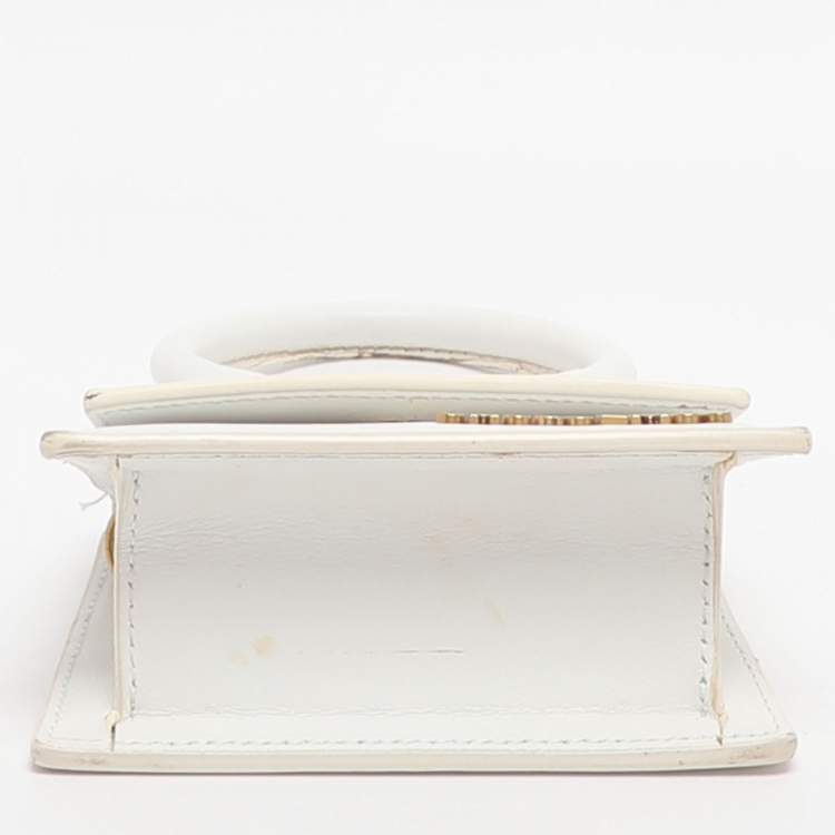 مملوكة مسبقًا Jacquemus le chiquito Micro White Leather Clutch