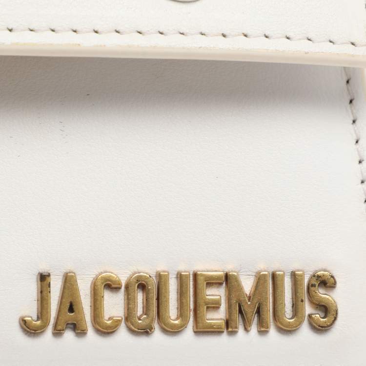 مملوكة مسبقًا Jacquemus le chiquito Micro White Leather Clutch