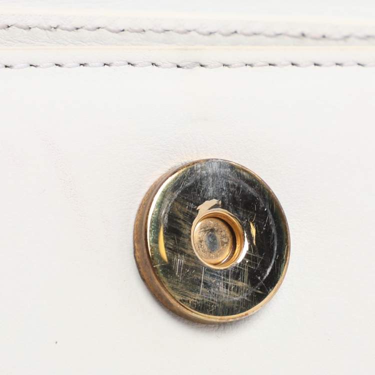 مملوكة مسبقًا Jacquemus le chiquito Micro White Leather Clutch