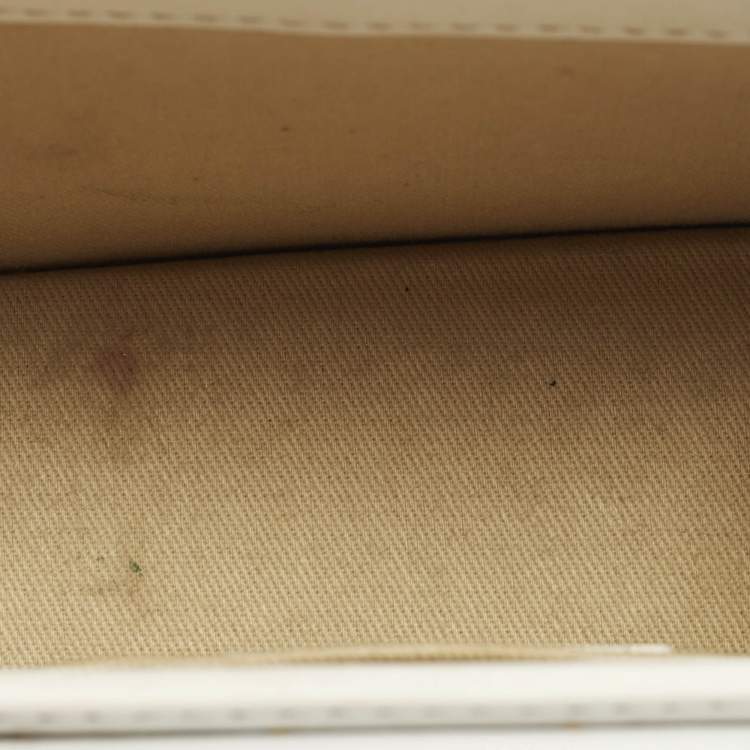 Pre Owned Jacquemus Le Chiquito Moyen White Leather Top Handle Bag