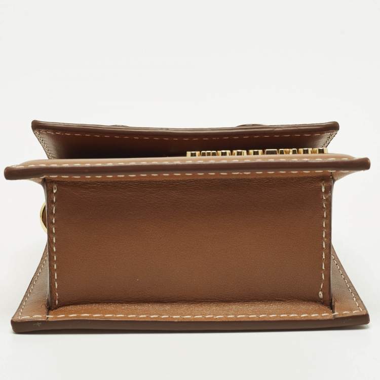 Pre Owned Jacquemus Le Chiquito Mini Leather Top Handle Bag