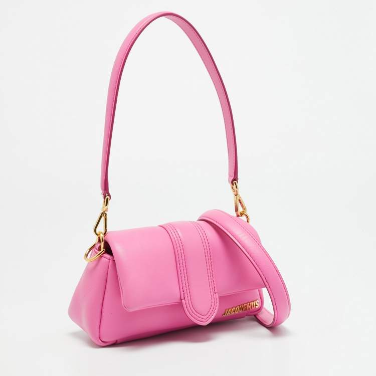 Pre Owned Jacquemus Le Petit Bambimou Pink Leather Shoulder Bag