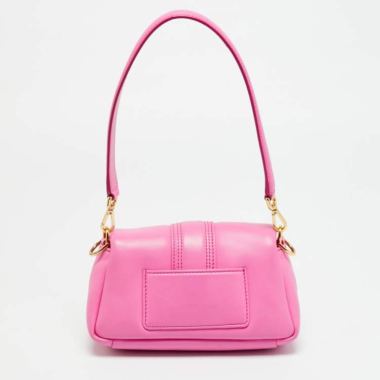 Pre Owned Jacquemus Le Petit Bambimou Pink Leather Shoulder Bag