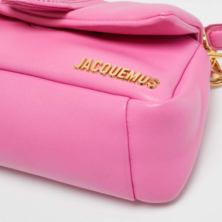 Pre Owned Jacquemus Le Petit Bambimou Pink Leather Shoulder Bag