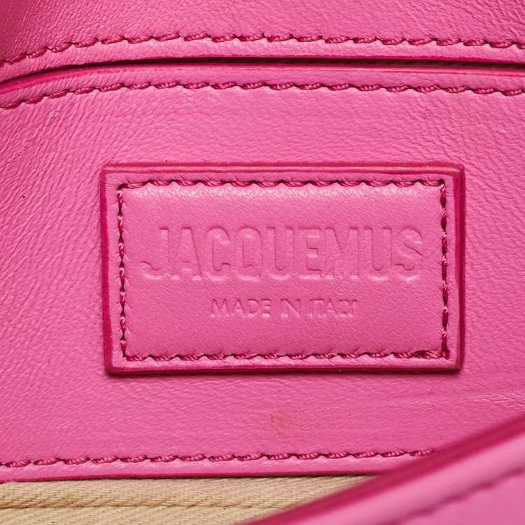 Pre Owned Jacquemus Le Petit Bambimou Pink Leather Shoulder Bag