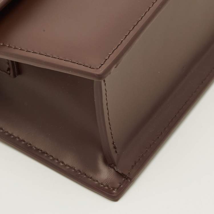 Pre Owned Jacquemus Le Grand Bambino Brown Leather Top Handle Bag