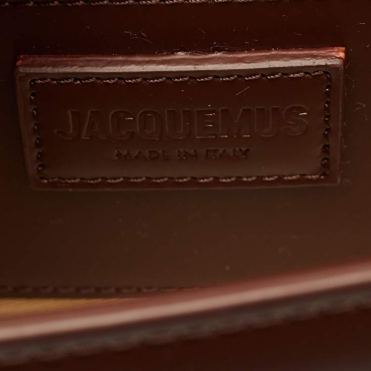 Pre Owned Jacquemus Le Grand Bambino Brown Leather Top Handle Bag