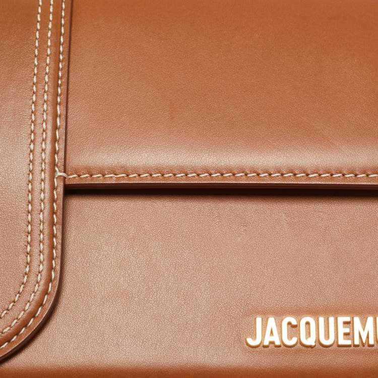 مملوكة مسبقًا Jacquemus Le Bambino Long Brown Leather Shoulder Bag