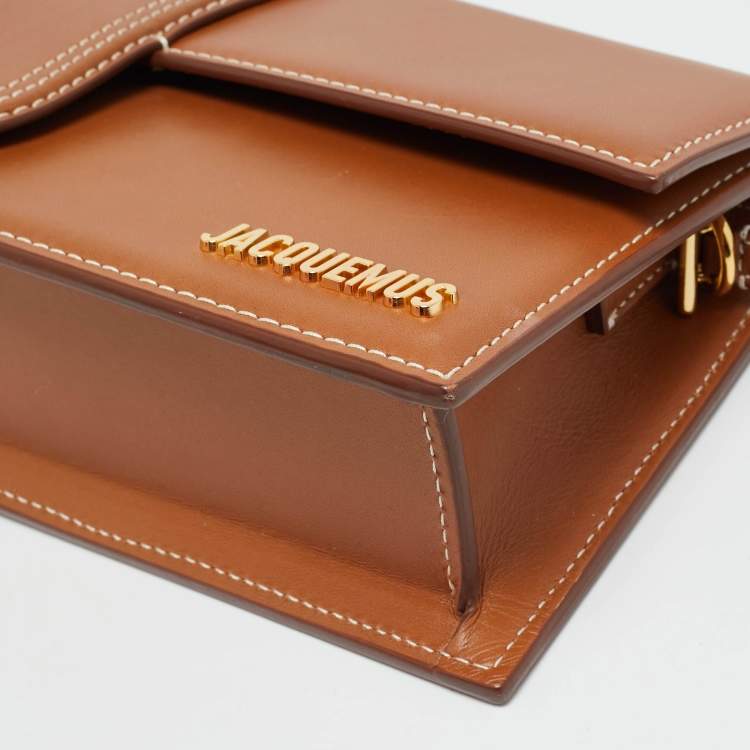 مملوكة مسبقًا Jacquemus Le Bambino Long Brown Leather Shoulder Bag