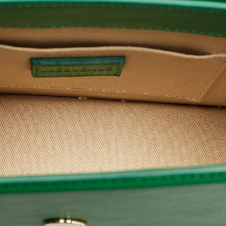 Pre Owned Jacquemus Grand Le Chiquito Green Leather Top Handle Bag