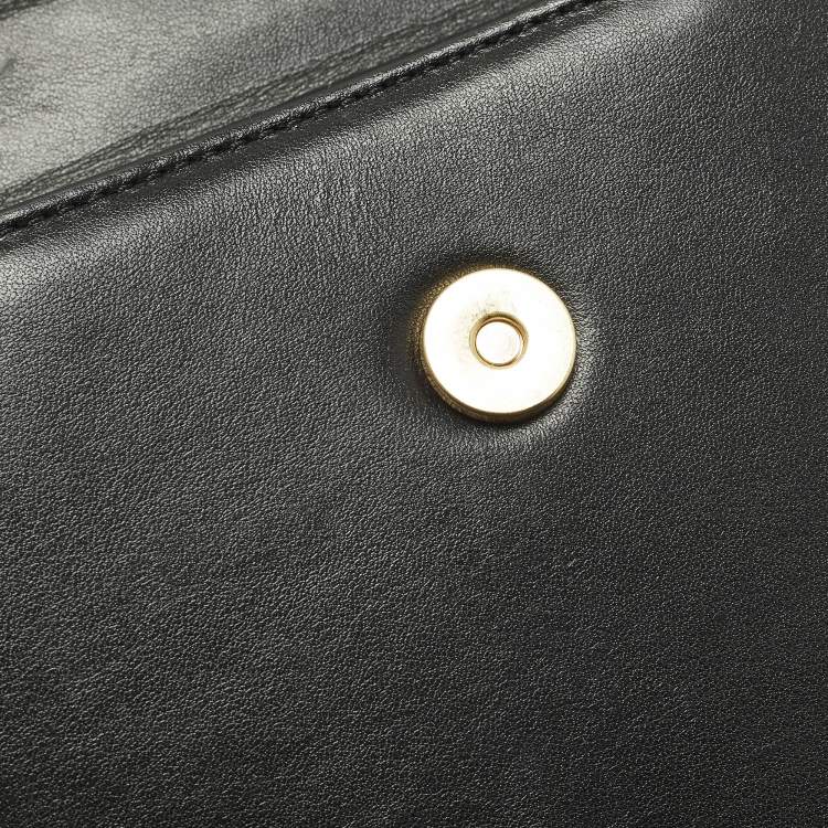 Pre Owned Jacquemus Le Chiquito Moyen Black Leather Top Handle Bag