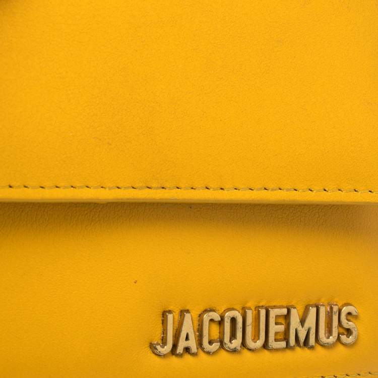 مملوكة مسبقًا Jacquemus Yellow Leather Le Piccolo Shoulder Bag
