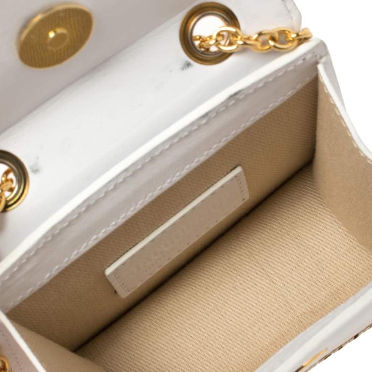 Pre Owned Jacquemus White Leather Le Piccolo Shoulder Bag