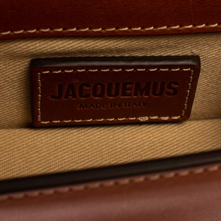 Pre Owned Jacquemus Brown Leather Le Petit Bambino Bag