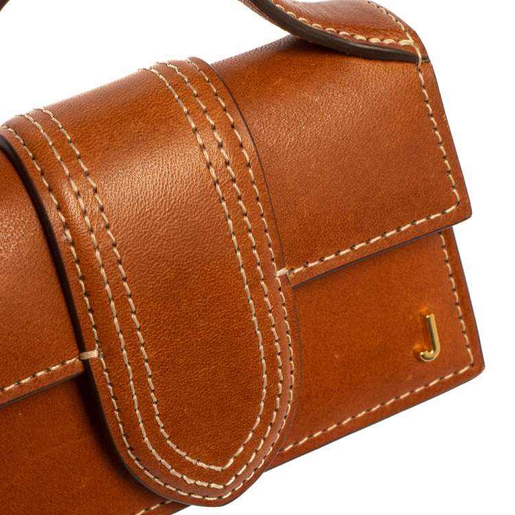 Pre Owned Jacquemus Brown Leather Le Petit Bambino Bag