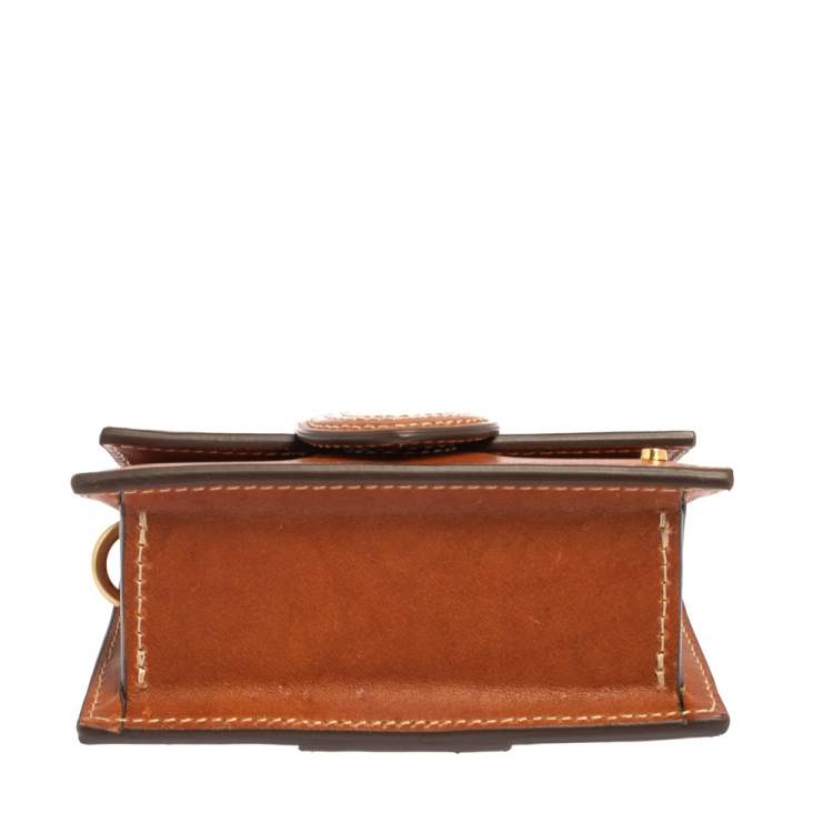Pre Owned Jacquemus Brown Leather Le Petit Bambino Bag