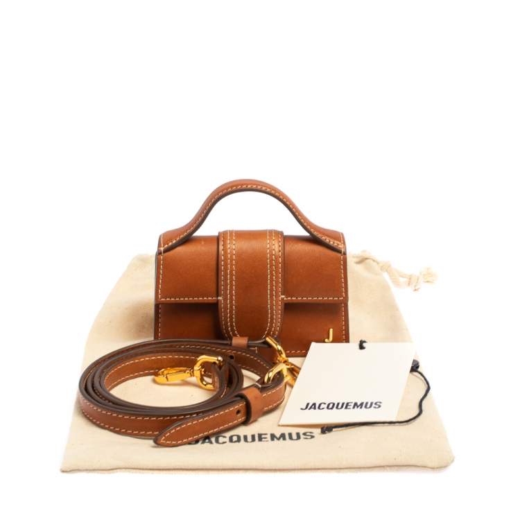 Pre Owned Jacquemus Brown Leather Le Petit Bambino Bag