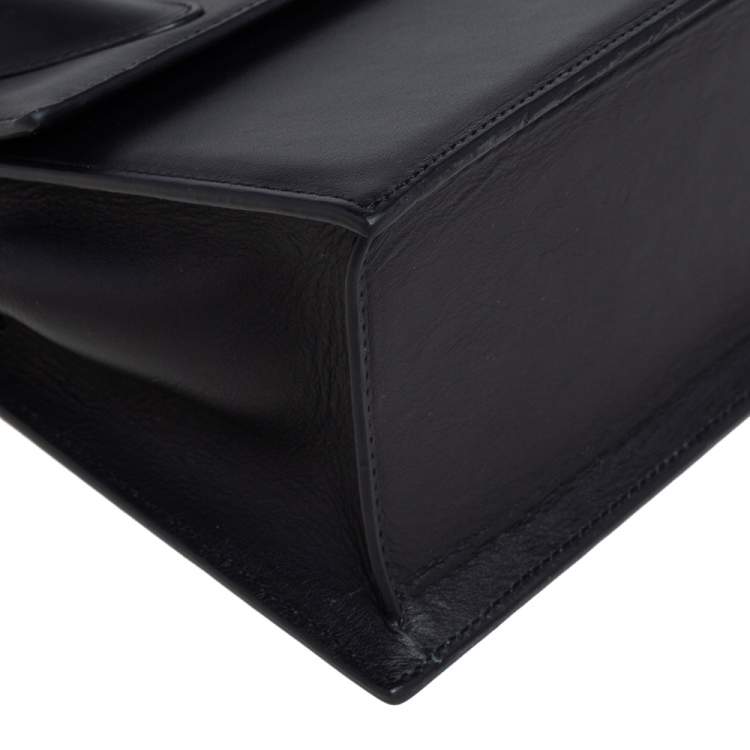 Pre Owned Jacquemus Black Leather Grand Le Chiquito Top Handle Bag