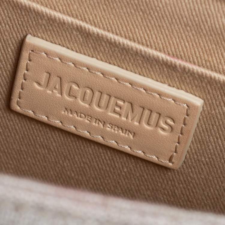 Pre Owned Jacquemus Beige Canvas Le grand Chiquito Top Handle Bag