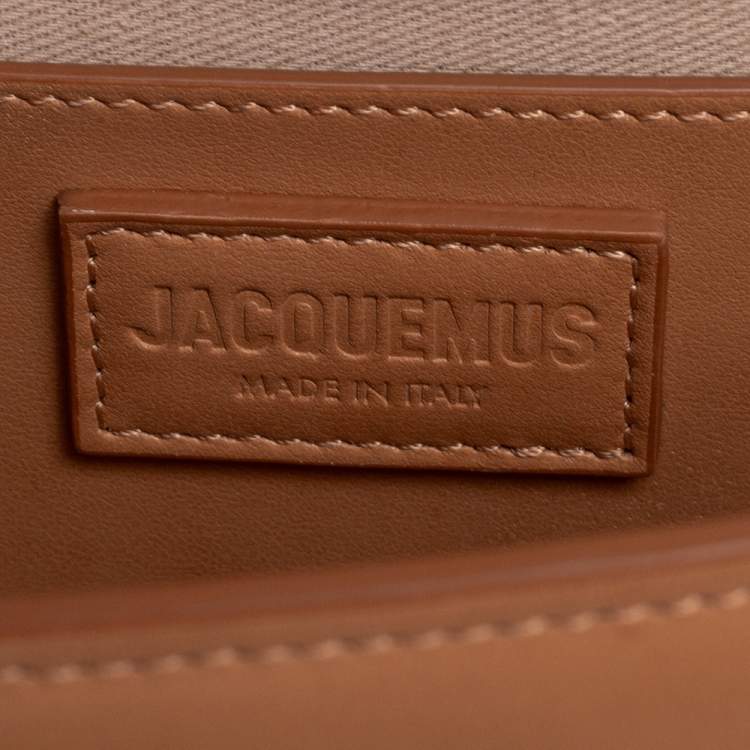 Pre Owned Jacquemus Tan Leather Le Grand Bambino Top Handle Bag