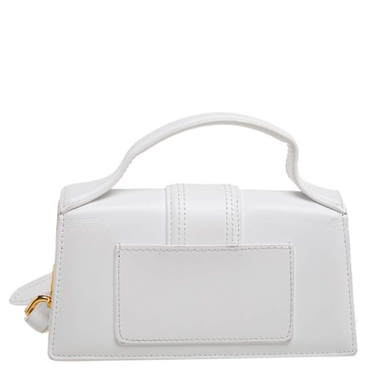 Pre Owned Jacquemus White Leather Le Bambino Crossbody Bag