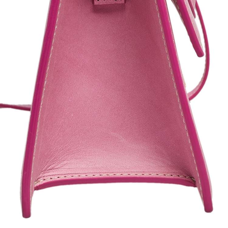 Pre Owned Jacquemus Pink Leather Grand Le Chiquito Top Handle Bag