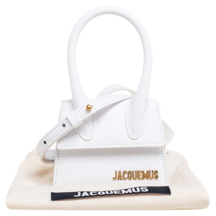Pre Owned Jacquemus White Leather Le Chiquito Mini Bag
