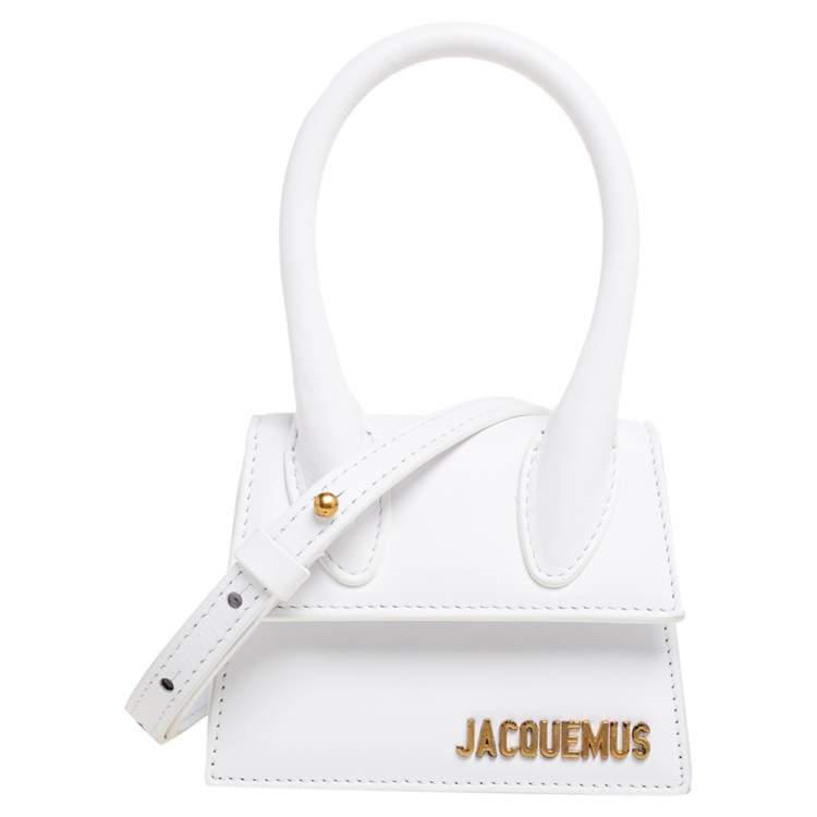 Pre Owned Jacquemus White Leather Le Chiquito Mini Bag