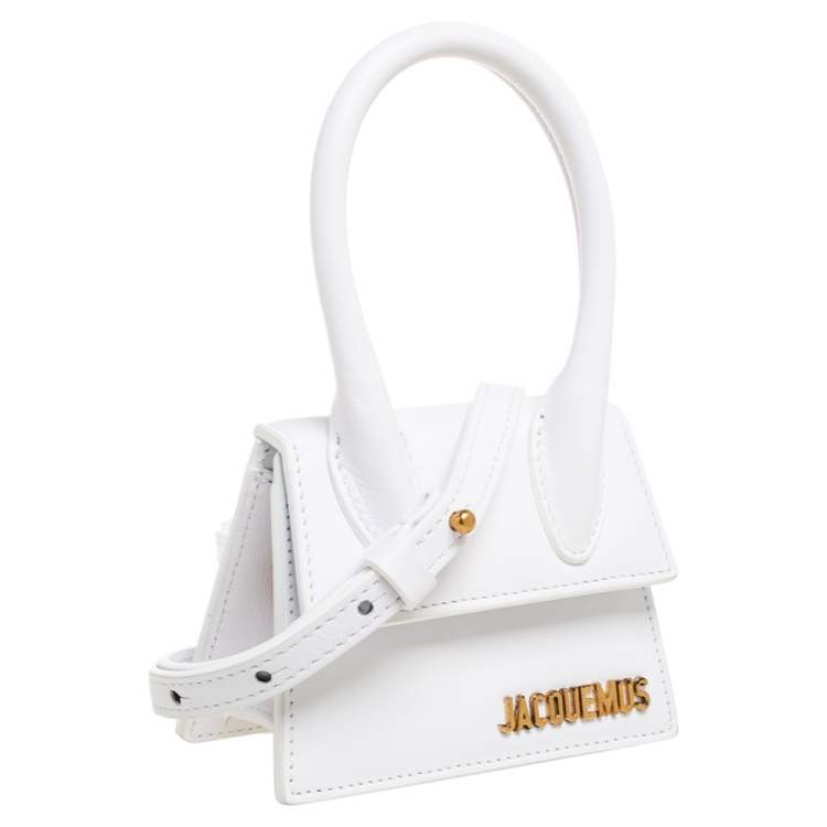 Pre Owned Jacquemus White Leather Le Chiquito Mini Bag