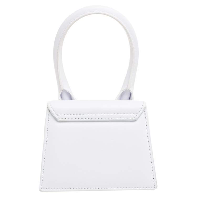 Pre Owned Jacquemus White Leather Le Chiquito Mini Bag
