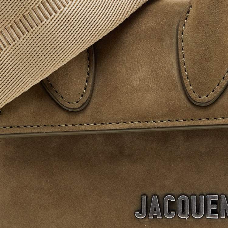 Pre Owned Jacquemus Green Nubuck Leather Le Chiquito Mini Bag