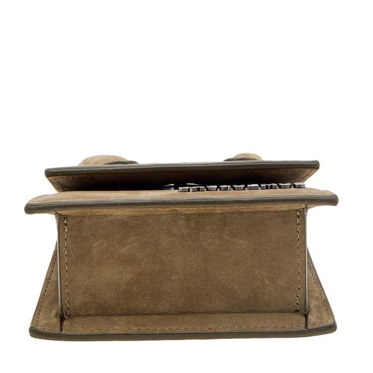 Pre Owned Jacquemus Green Nubuck Leather Le Chiquito Mini Bag