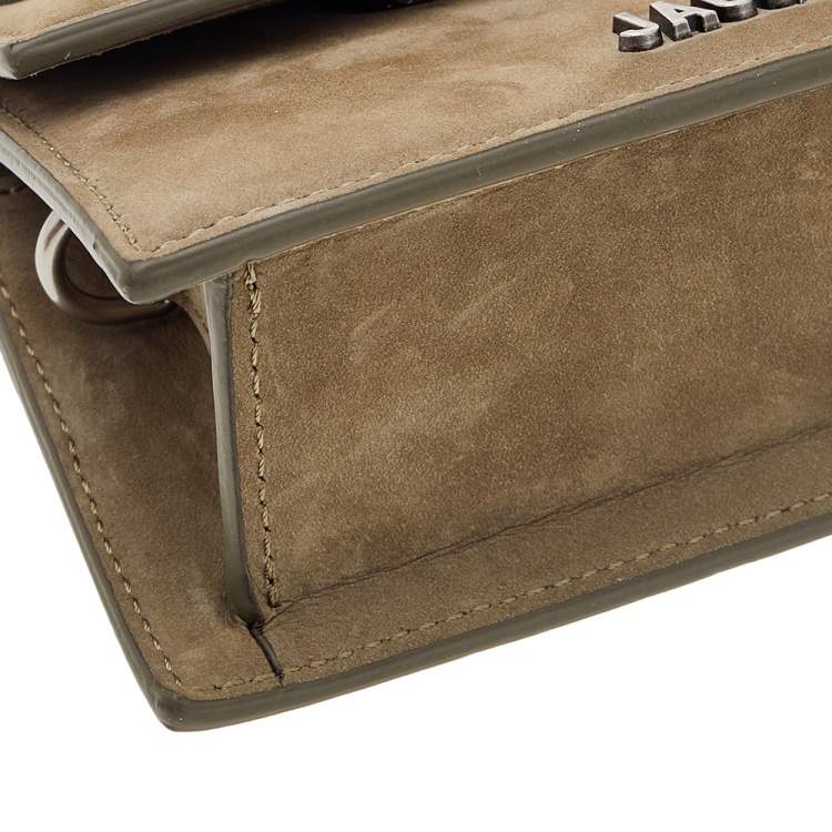 Pre Owned Jacquemus Green Nubuck Leather Le Chiquito Mini Bag