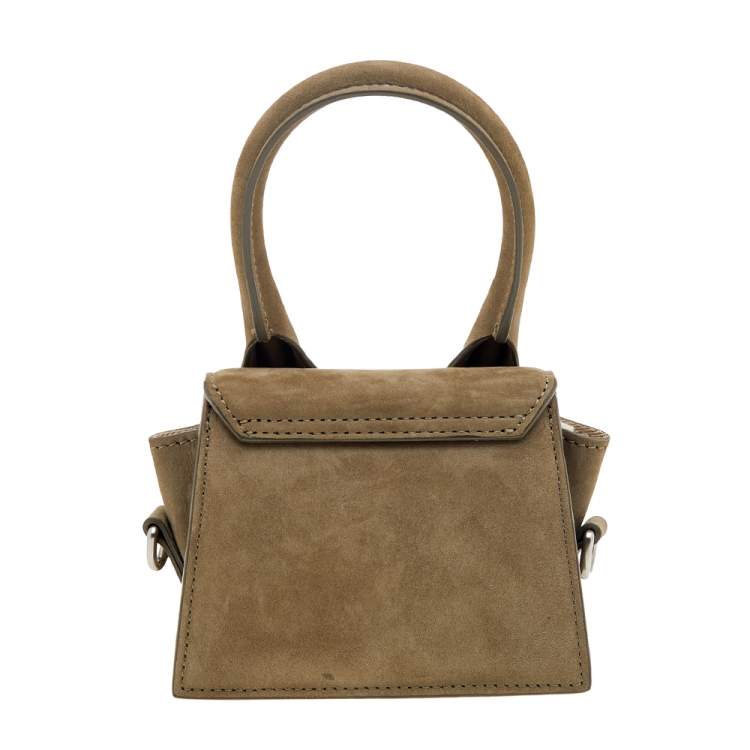 Pre Owned Jacquemus Green Nubuck Leather Le Chiquito Mini Bag