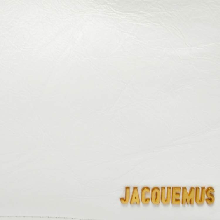 Pre Owned Jacquemus White Leather Le Petit Sac Noeud Tote