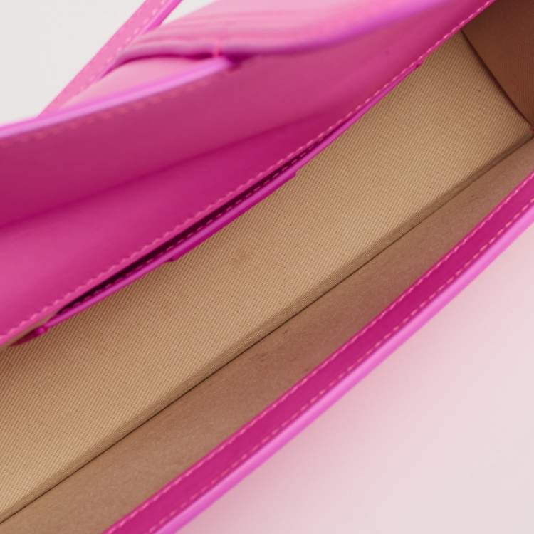 Pre Owned Jacquemus Pink Leather Le Bambino Long Shoulder Bag