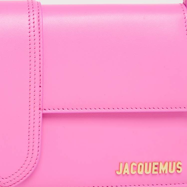 Pre Owned Jacquemus Pink Leather Le Bambino Long Shoulder Bag
