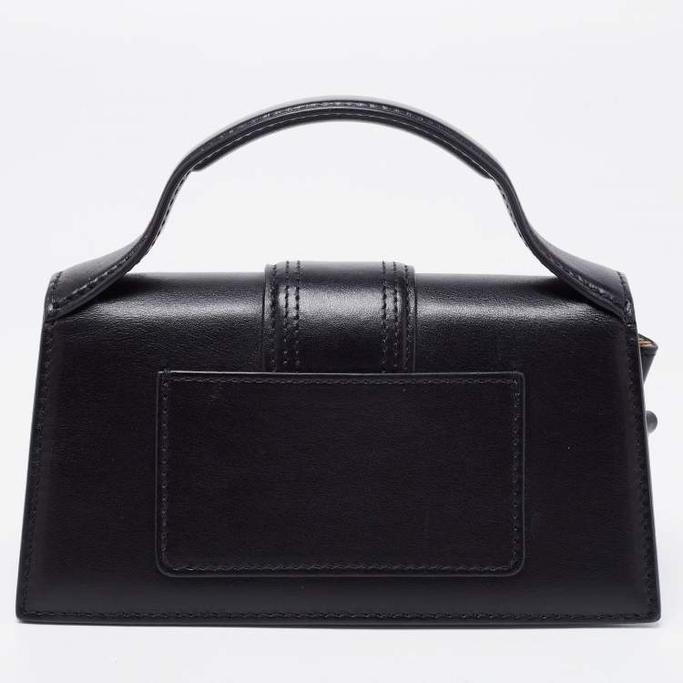 Pre Owned Jacquemus Black Leather Le Bambino Crossbody Bag