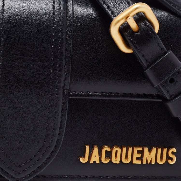 Pre Owned Jacquemus Black Leather Le Bambino Crossbody Bag