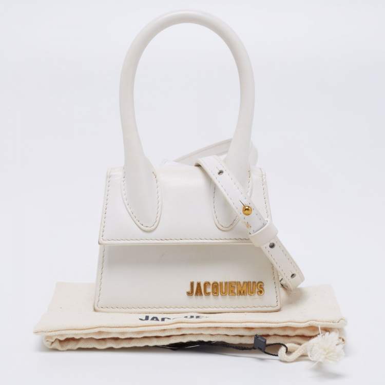 Pre Owned Jacquemus White Leather Le Chiquito Mini Bag