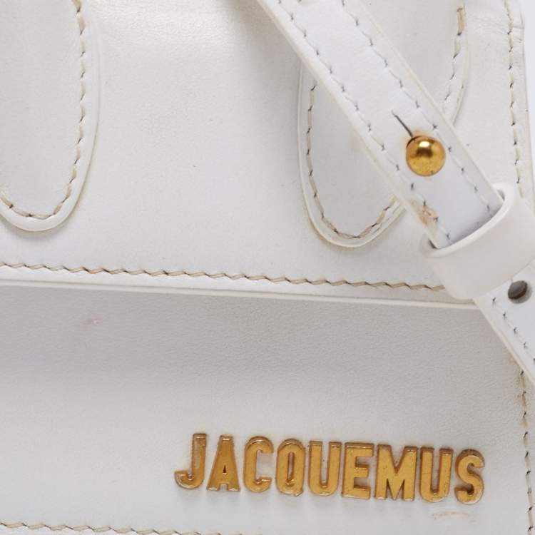 Pre Owned Jacquemus White Leather Le Chiquito Mini Bag