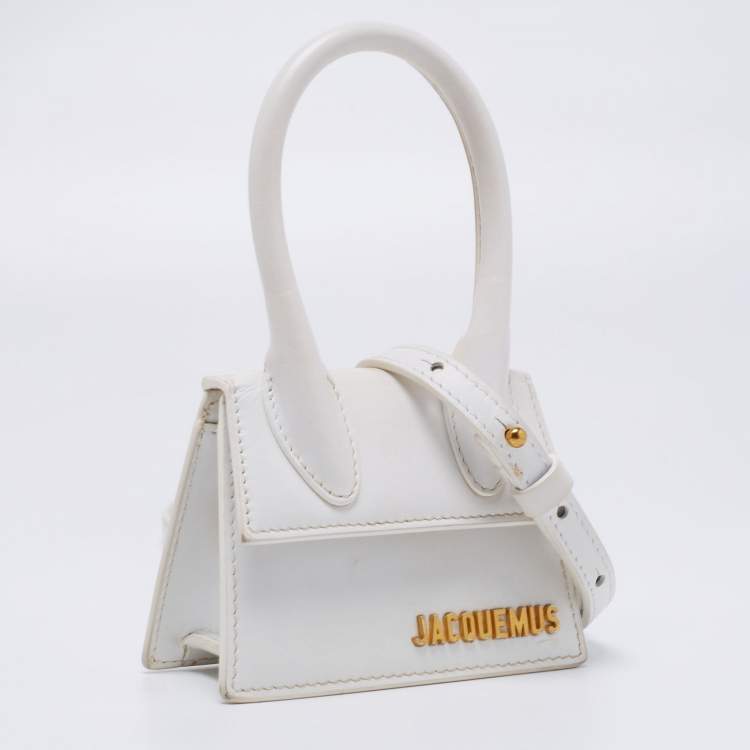 Pre Owned Jacquemus White Leather Le Chiquito Mini Bag