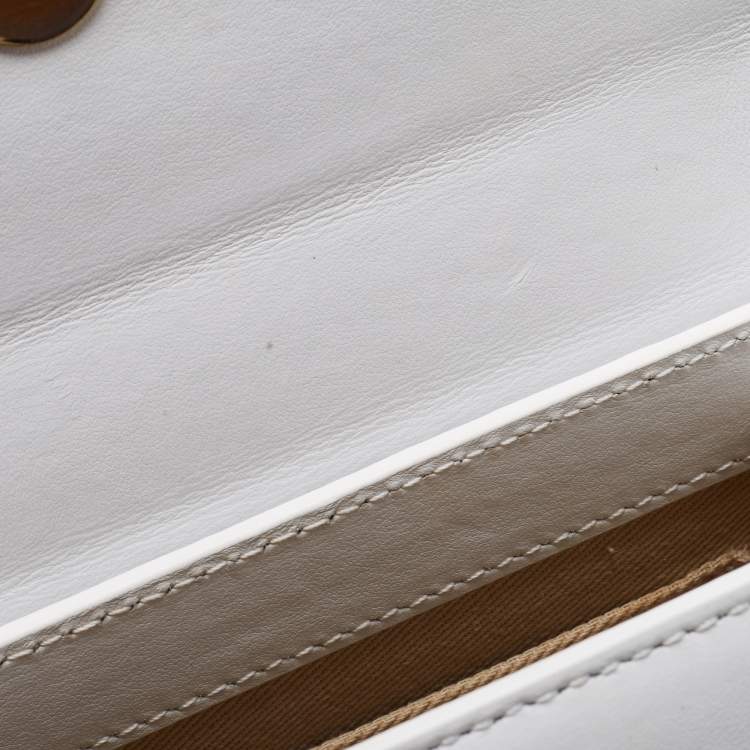 Pre Owned Jacquemus White Leather Le Chiquito Top Handle Bag