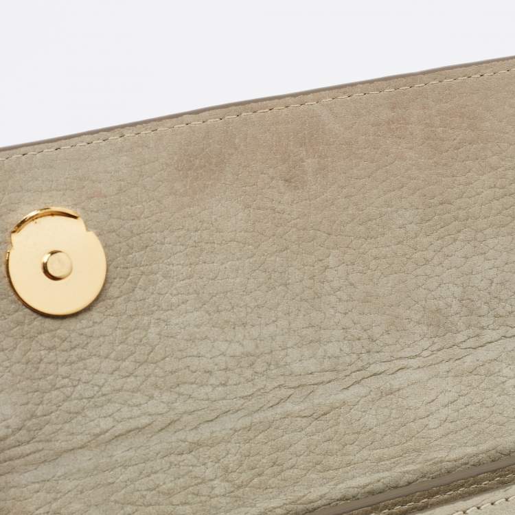 Pre Owned Jacquemus Grey Nubuck Leather Le Chiquito Top Handle Bag.