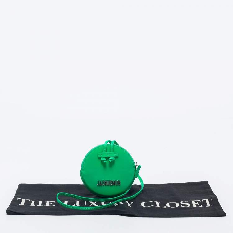 Pre Owned Jacquemus Green Leather Le Pitchou Coin Purse