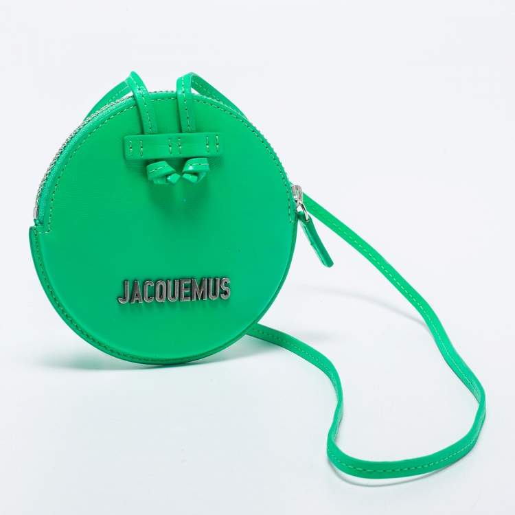 Pre Owned Jacquemus Green Leather Le Pitchou Coin Purse