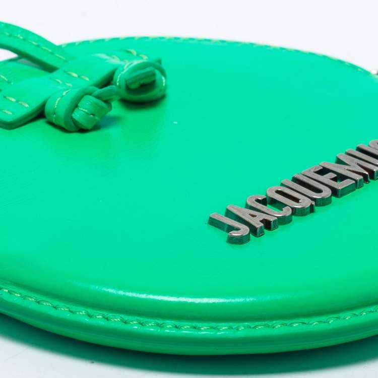 Pre Owned Jacquemus Green Leather Le Pitchou Coin Purse