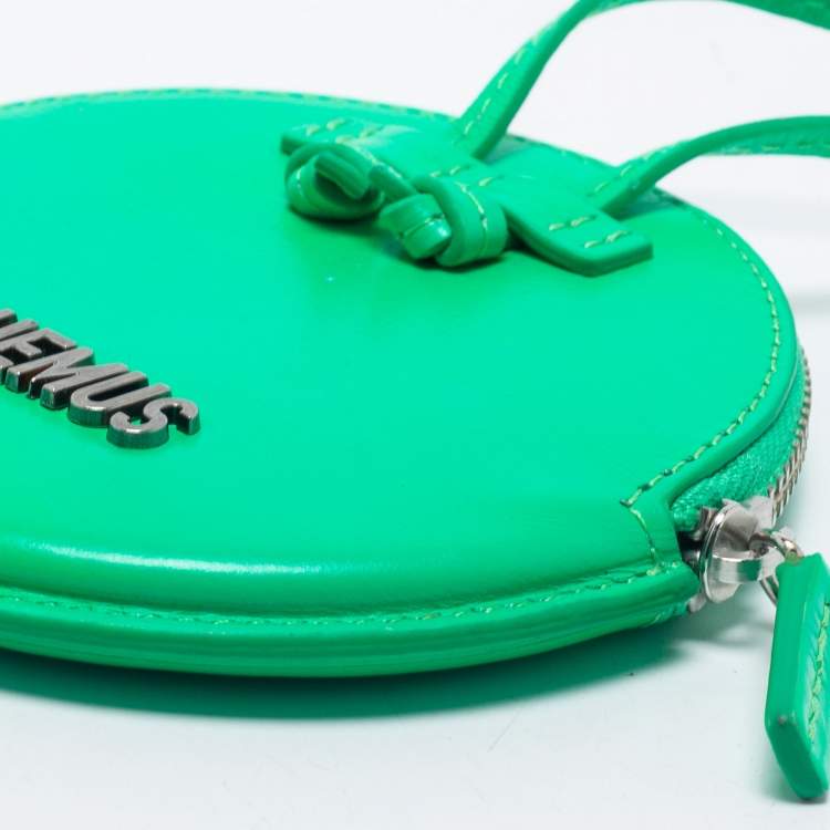 Pre Owned Jacquemus Green Leather Le Pitchou Coin Purse