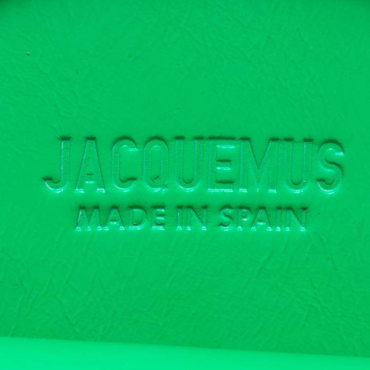 Pre Owned Jacquemus Green Leather Le Pitchou Coin Purse